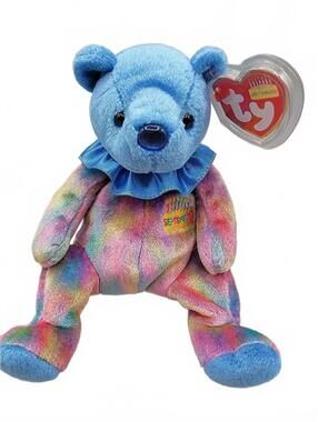 Ty Beanie Baby Birthday Bear Plush - September Edition